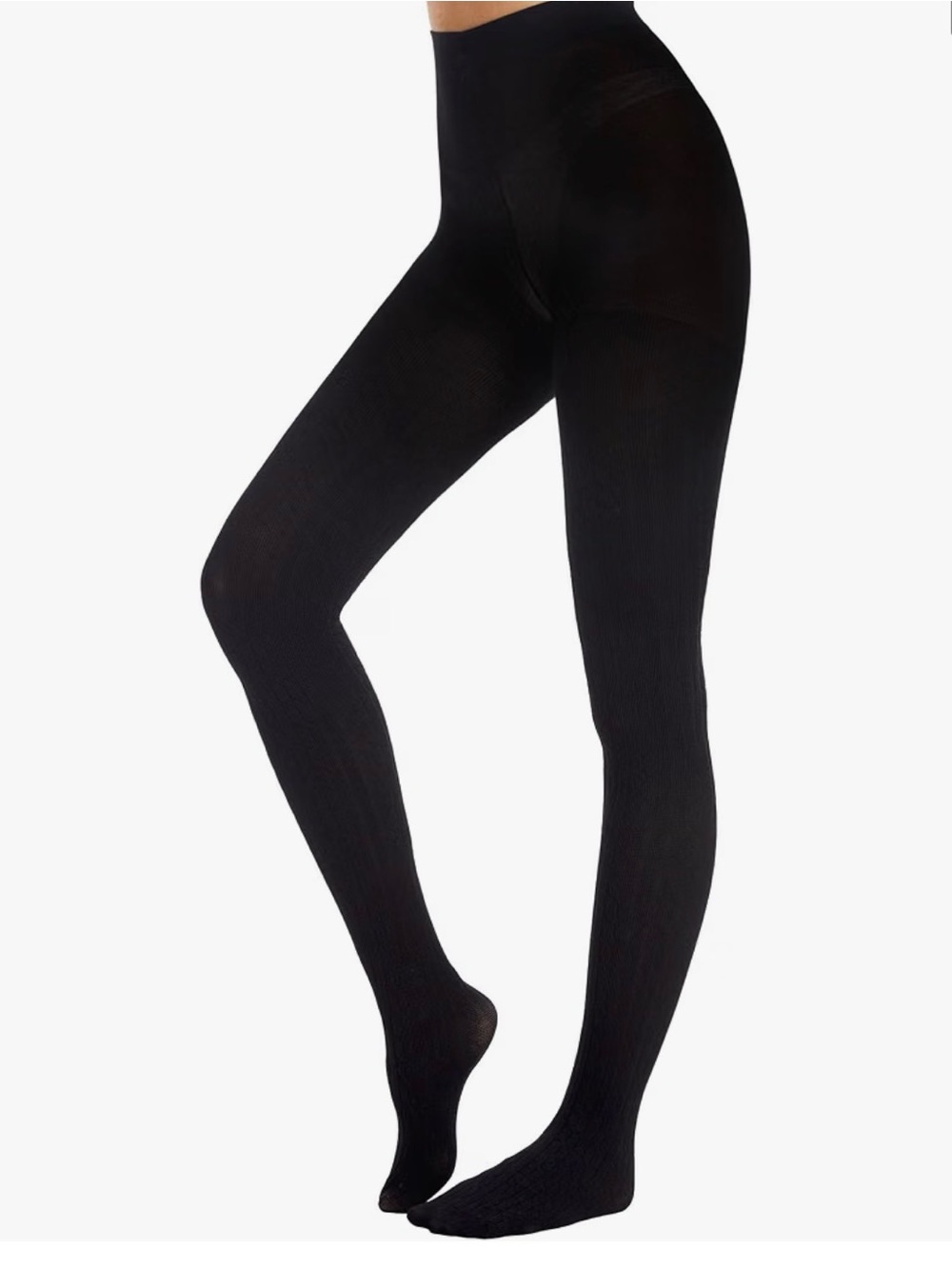 NWT (2) Dark Gray knit texture  (1) Black Opaque Control Top Tight